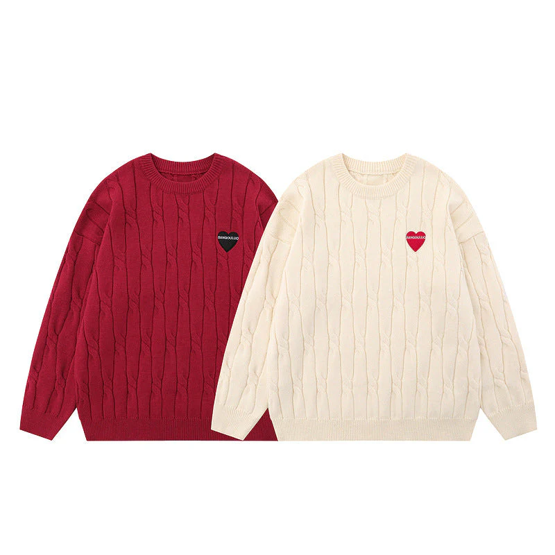 Valentine Gift Red Love Sweaters - Image 4