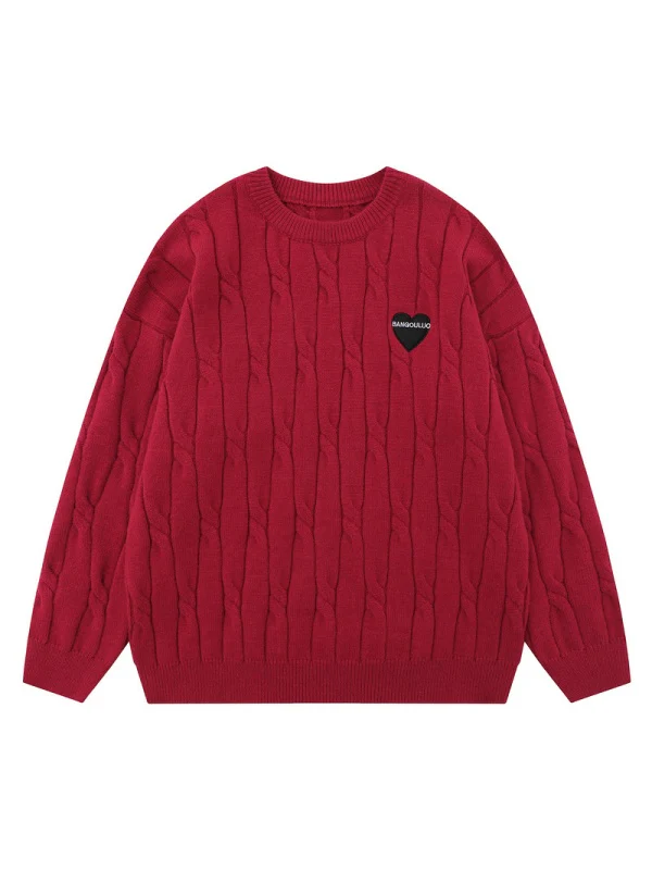 Valentine Gift Red Love Sweaters - Image 5