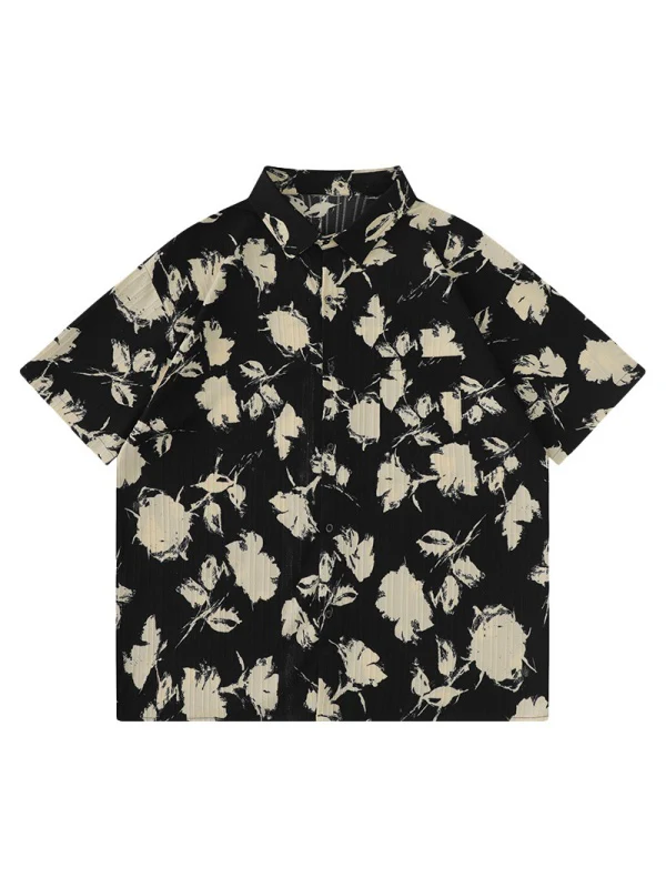 Vintage Floral Lightweight Loose-fit Shirts - Image 4