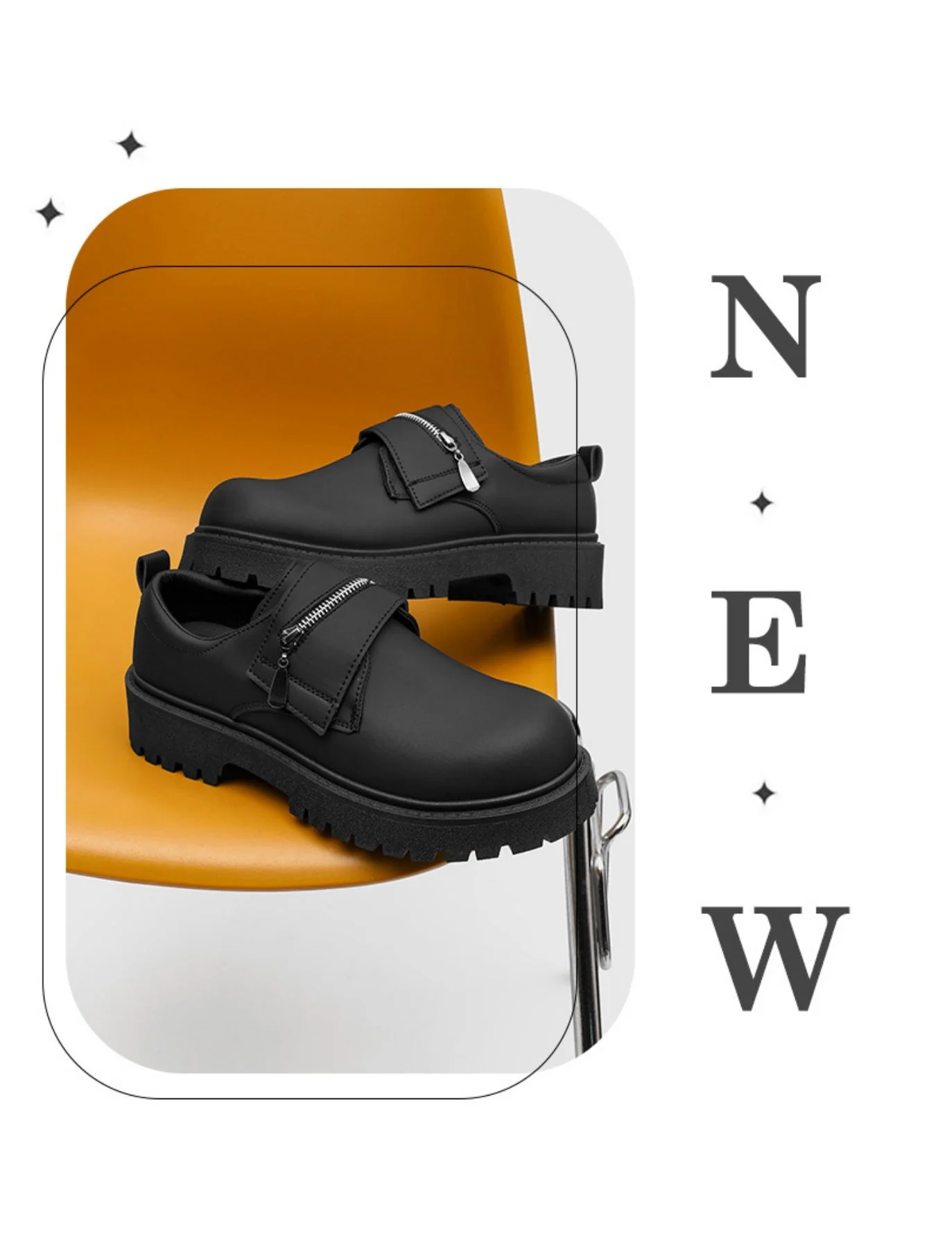 Matte Black Derby Shoes - Image 3