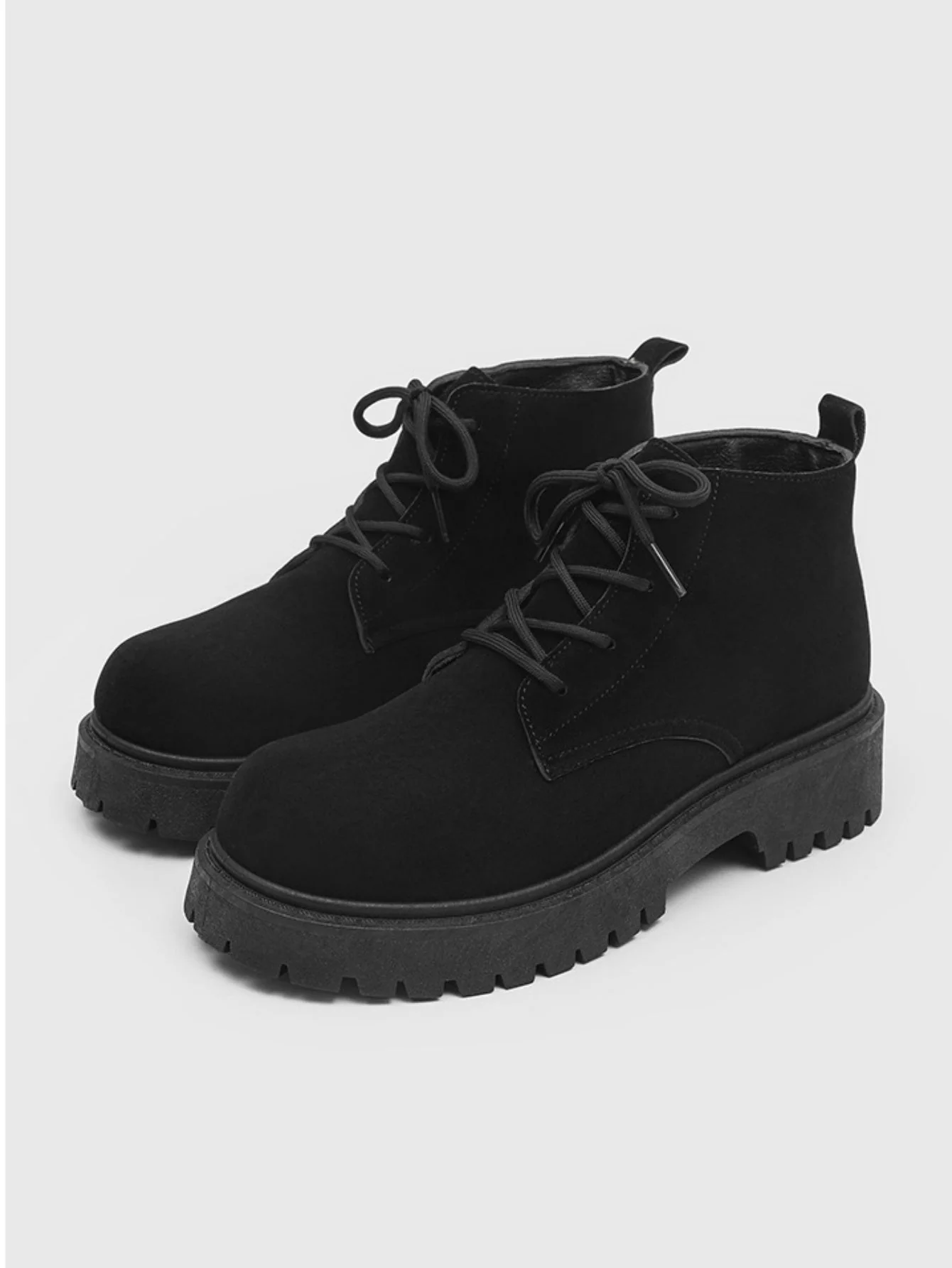 Retro Suede Oversized Martin Boots - Image 13
