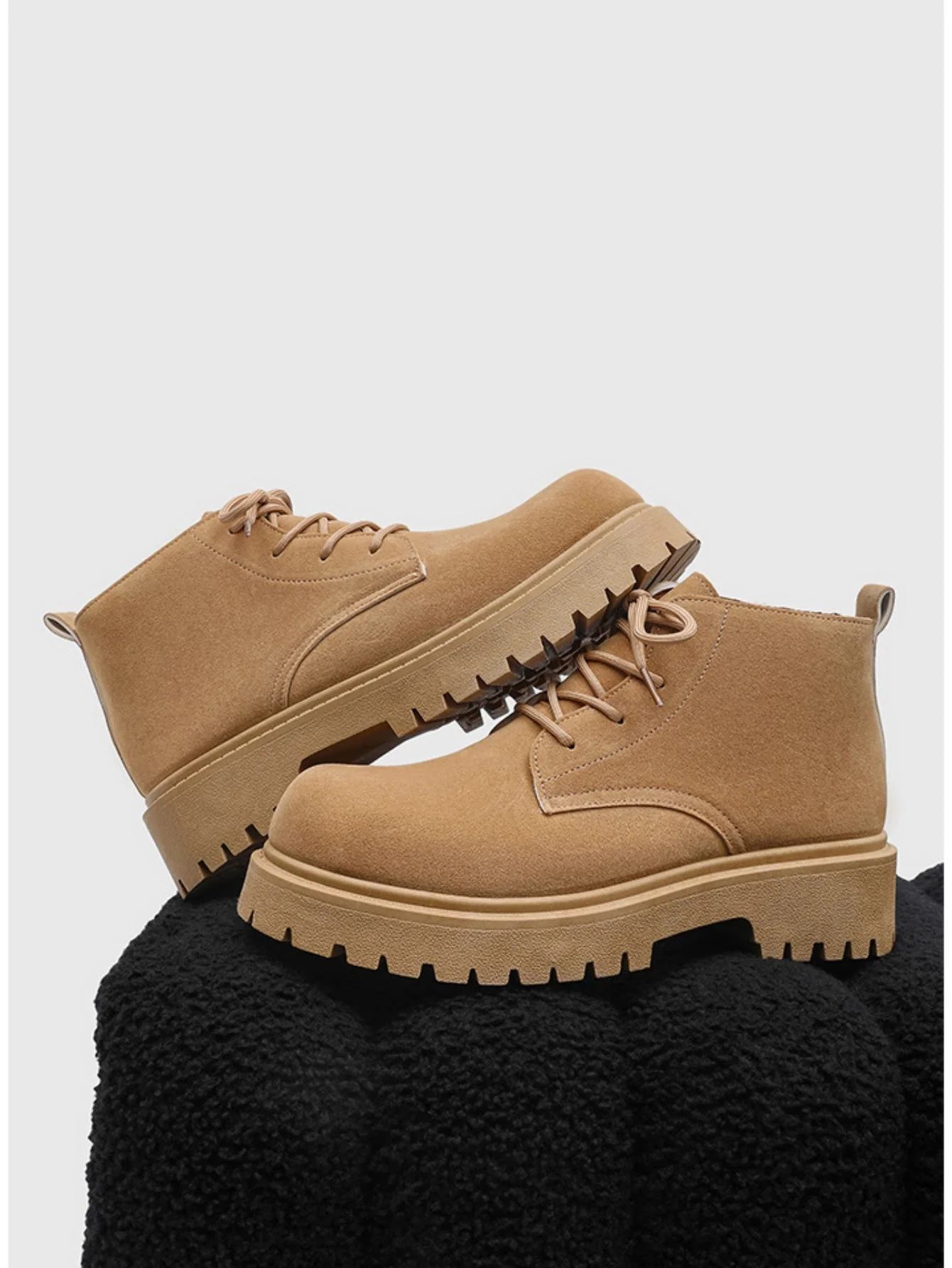 Retro Suede Oversized Martin Boots - Image 7
