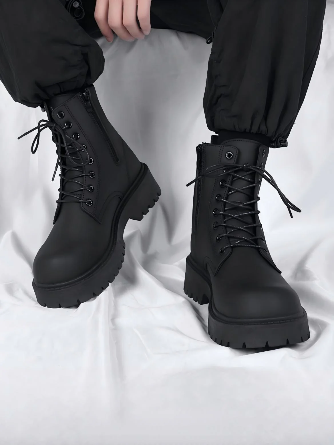 British Style Motorcycle Workwear Martin Boots - Image 2