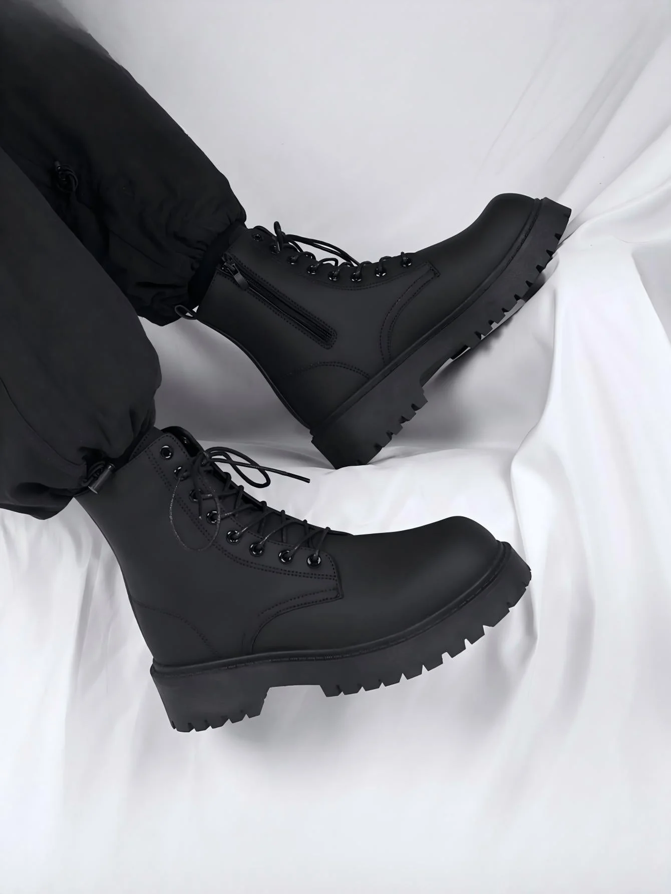 British Style Motorcycle Workwear Martin Boots - Image 3