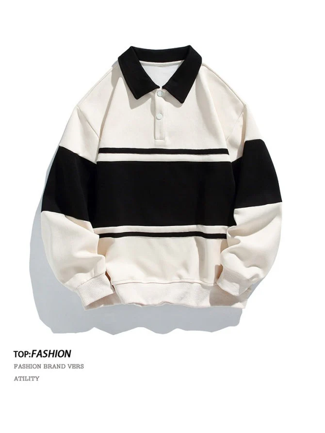 Loose-fit Stripes Polo Shirts - Image 5