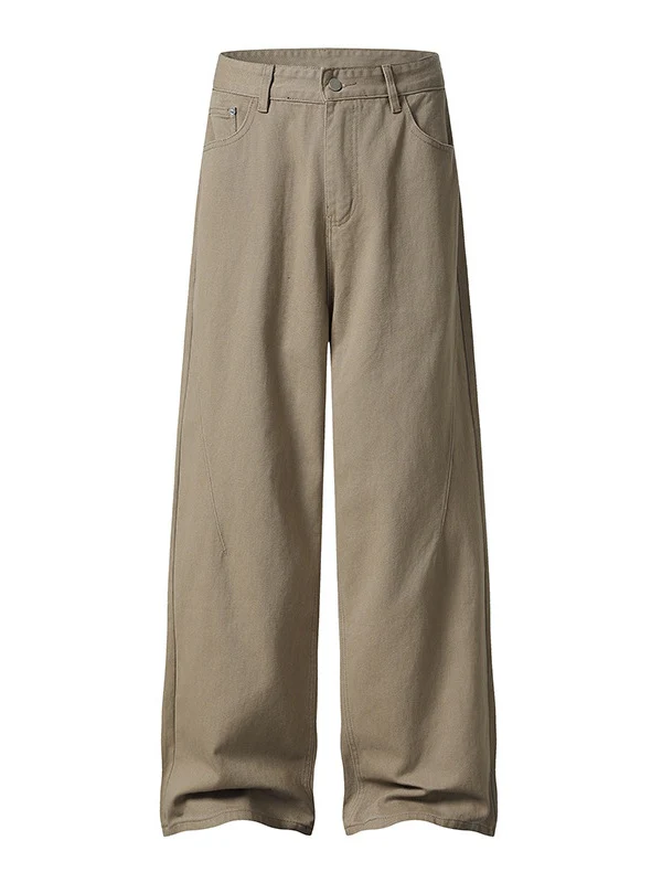 Versatile Straight-fit Wide-leg Pants - Image 3