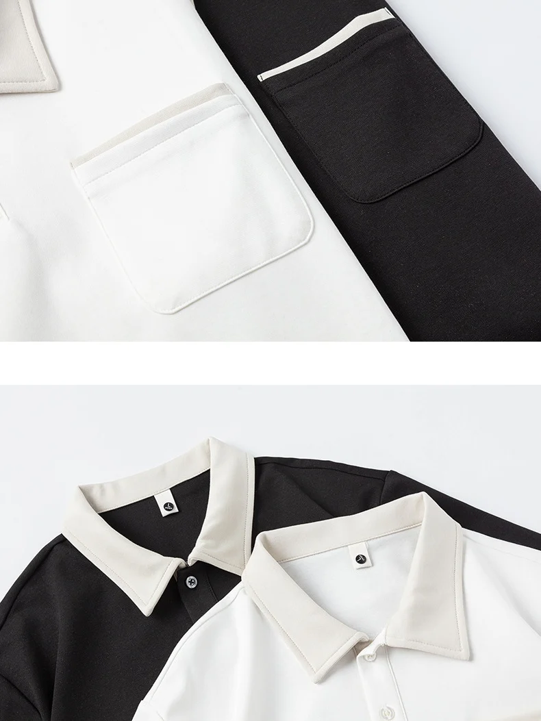 Color-blocked Leisure Polo Shirt - Image 7