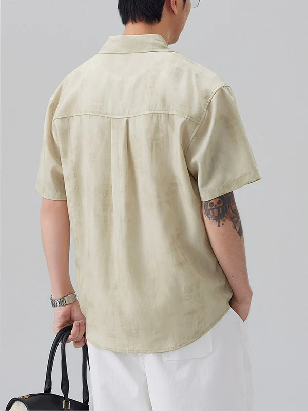Tie-dye Loose-fit Flax Shirts - Image 7