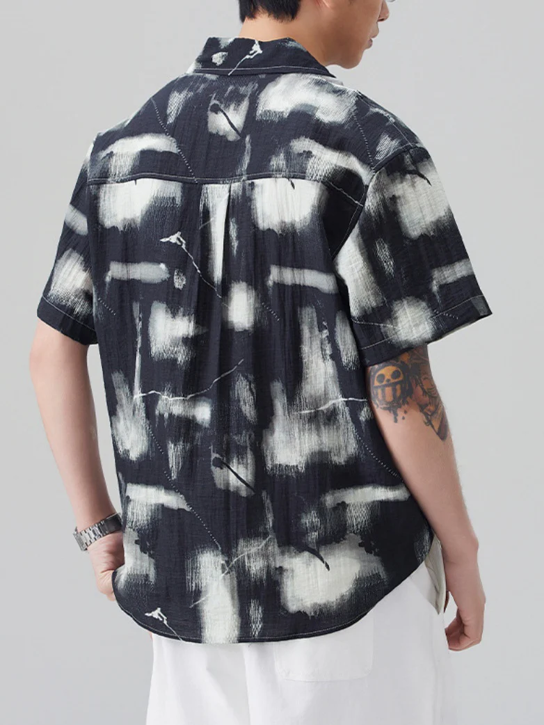 Flax Tie-dye Breathable Shirts - Image 6