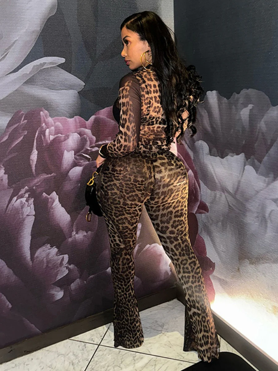 Leopard Print High-waisted 2-piece Sets - Image 5