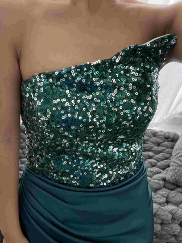 Sequined Strapless Maxi Dress - Image 4