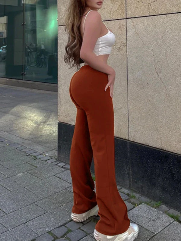 Patchwork Flared Suit Pants - Image 6