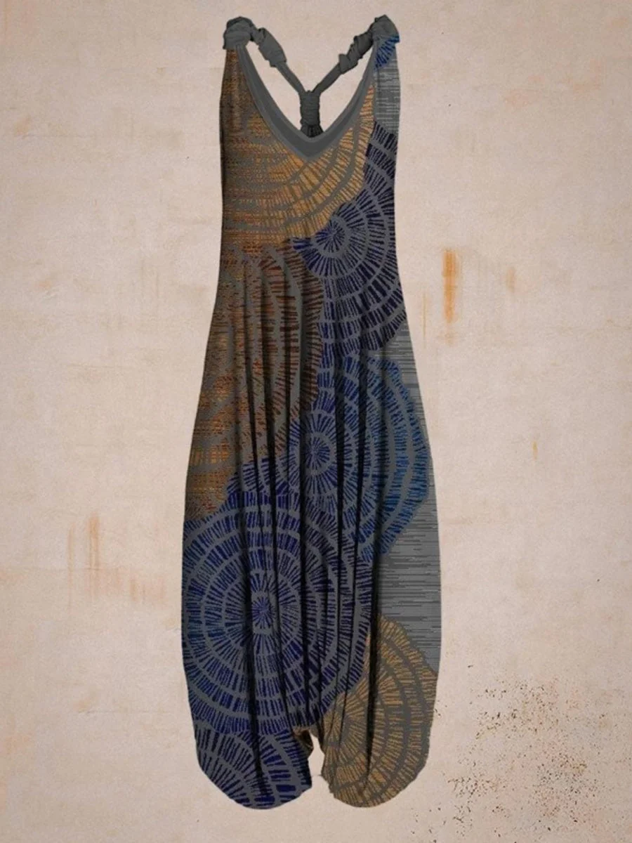 Printed Camisoles Loose-fit Jumpsuits - Image 2