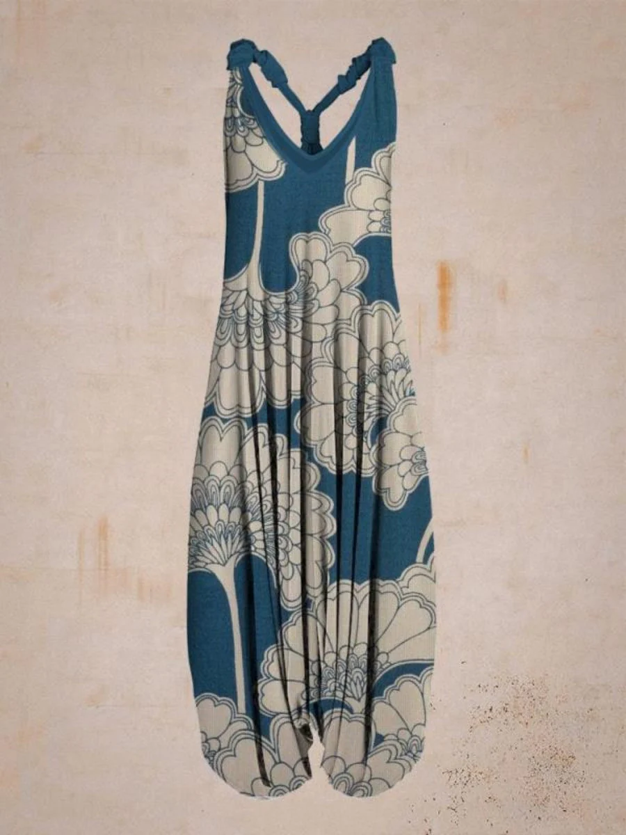 Printed Camisoles Loose-fit Jumpsuits - Image 6