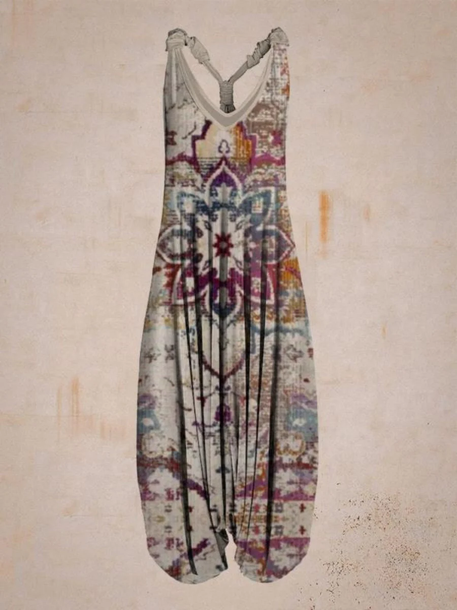 Printed Camisoles Loose-fit Jumpsuits - Image 7