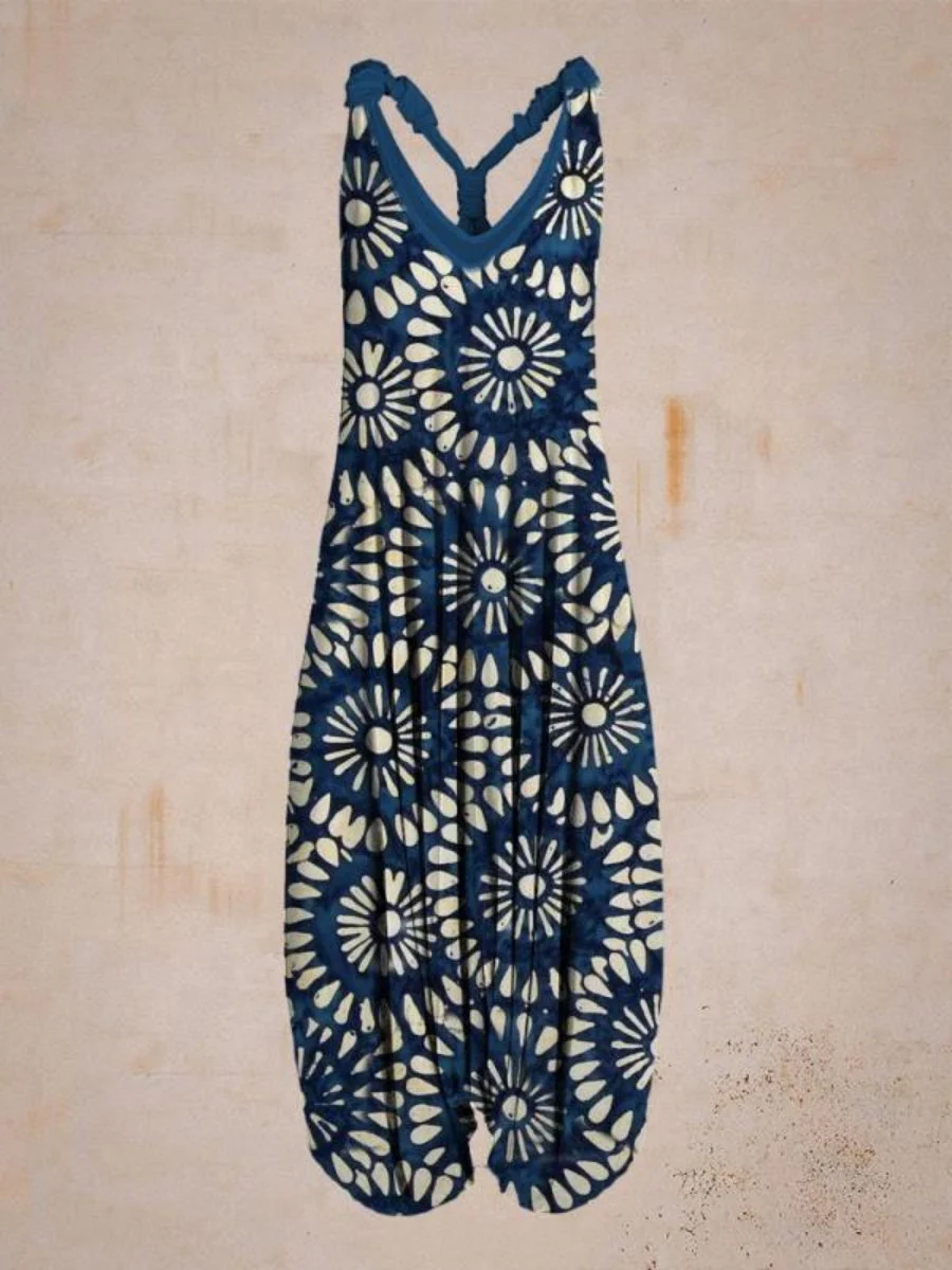 Printed Camisoles Loose-fit Jumpsuits - Image 8
