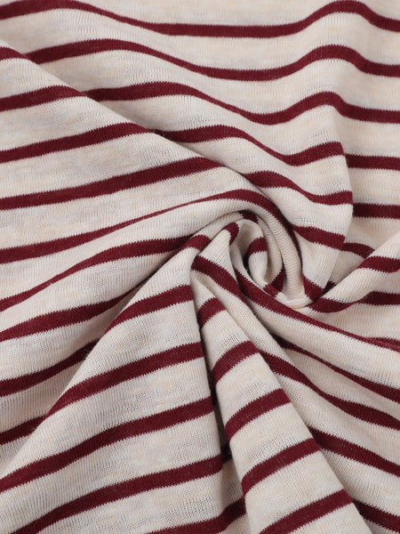 Color-blocked Stripes Loose-fit T-shirts - Image 7