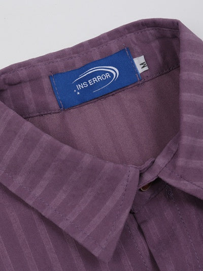 Retro Embroidery Stripes Ins Shirts - Image 4