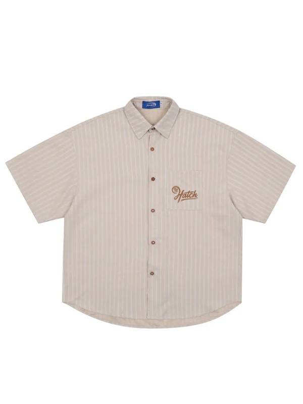 Retro Embroidery Stripes Ins Shirts - Image 7