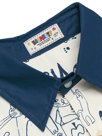 Cartoon Animals Graffiti Oversize Shirts - Image 4