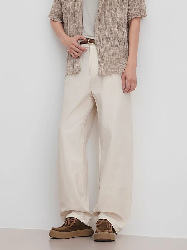 Loose-fit Drape Patchwork Pants