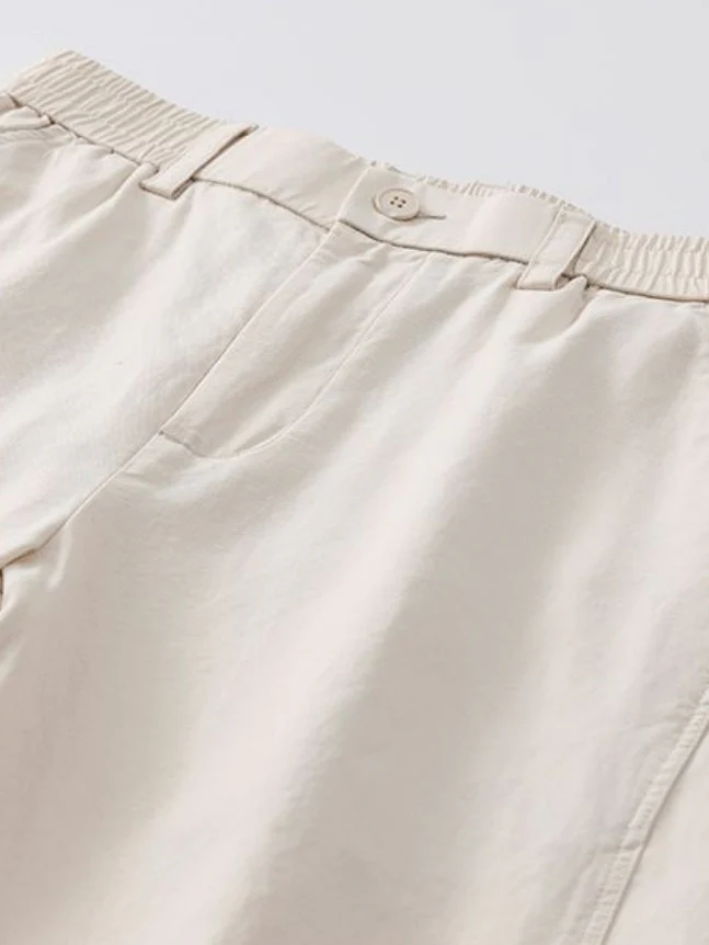 Loose-fit Drape Patchwork Pants - Image 3