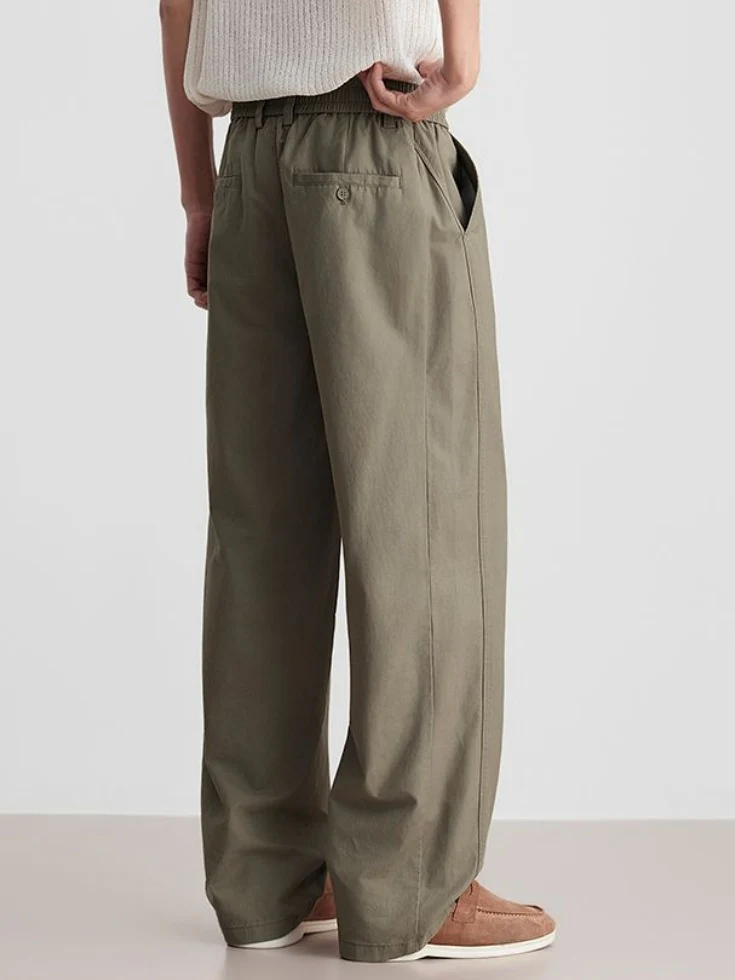 Loose-fit Drape Patchwork Pants - Image 8