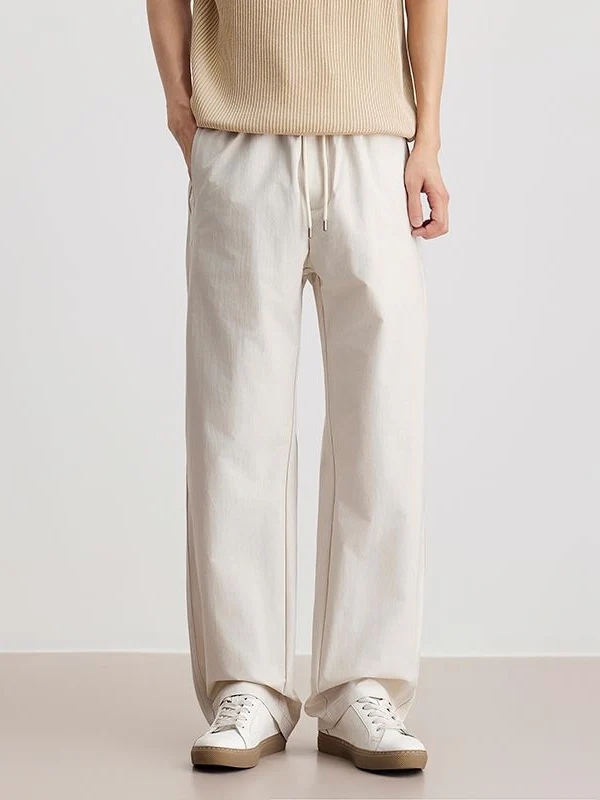 Loose-fit Straight-fit Cooling Sensation Wide-leg Pants - Image 2
