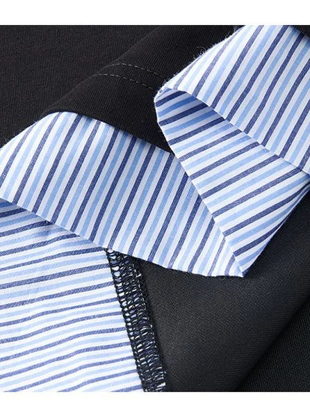 Layered-look Patchwork T-shirts - Image 10
