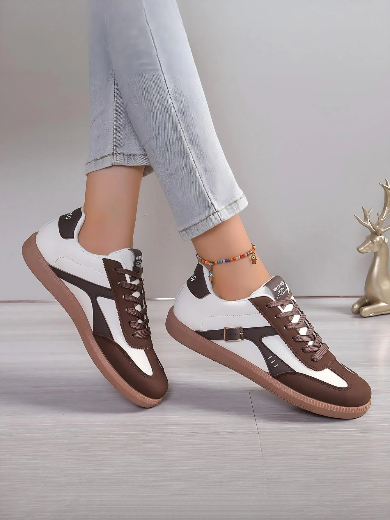Retro Color-blocked German Training Shoes And Sneakers - Image 4