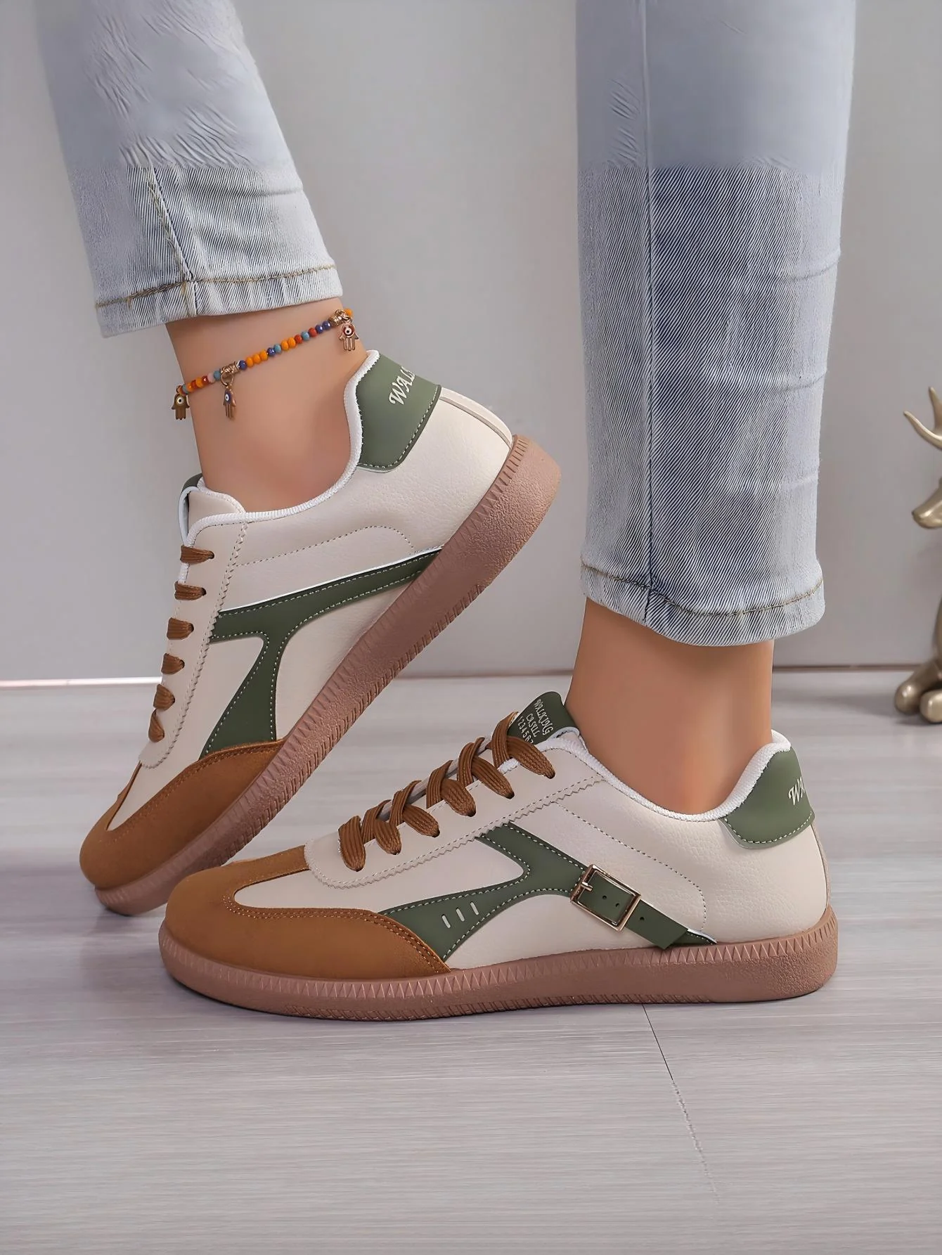 Retro Color-blocked German Training Shoes And Sneakers - Image 7