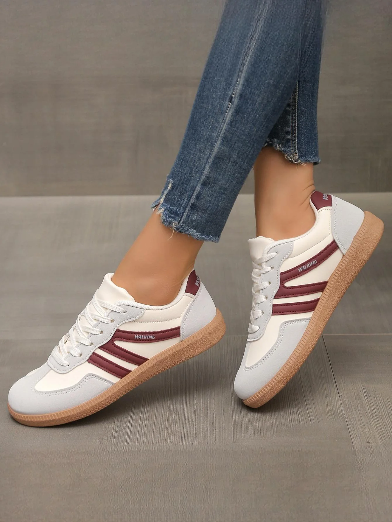 Retro Color-blocked German Training Shoes And Sneakers - Image 11
