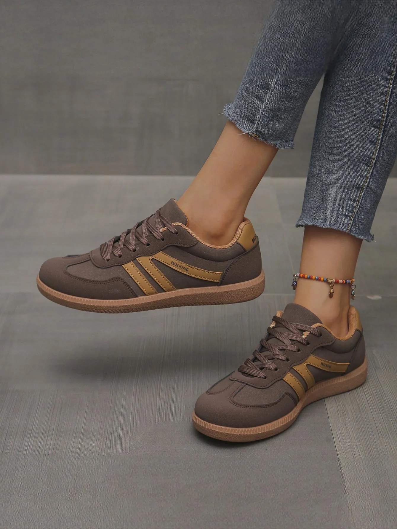 Retro Color-blocked German Training Shoes And Sneakers - Image 14