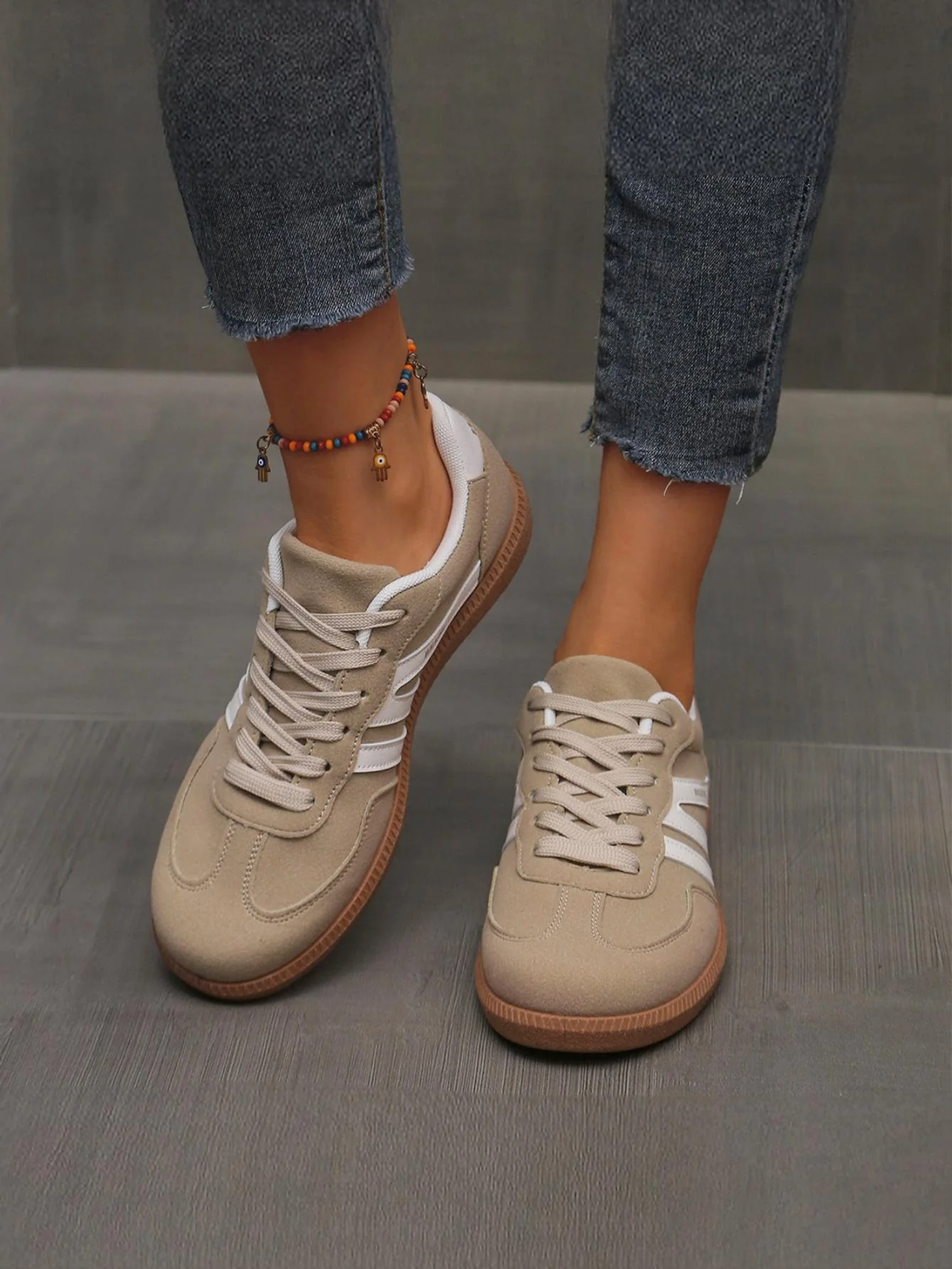Retro Color-blocked German Training Shoes And Sneakers - Image 15