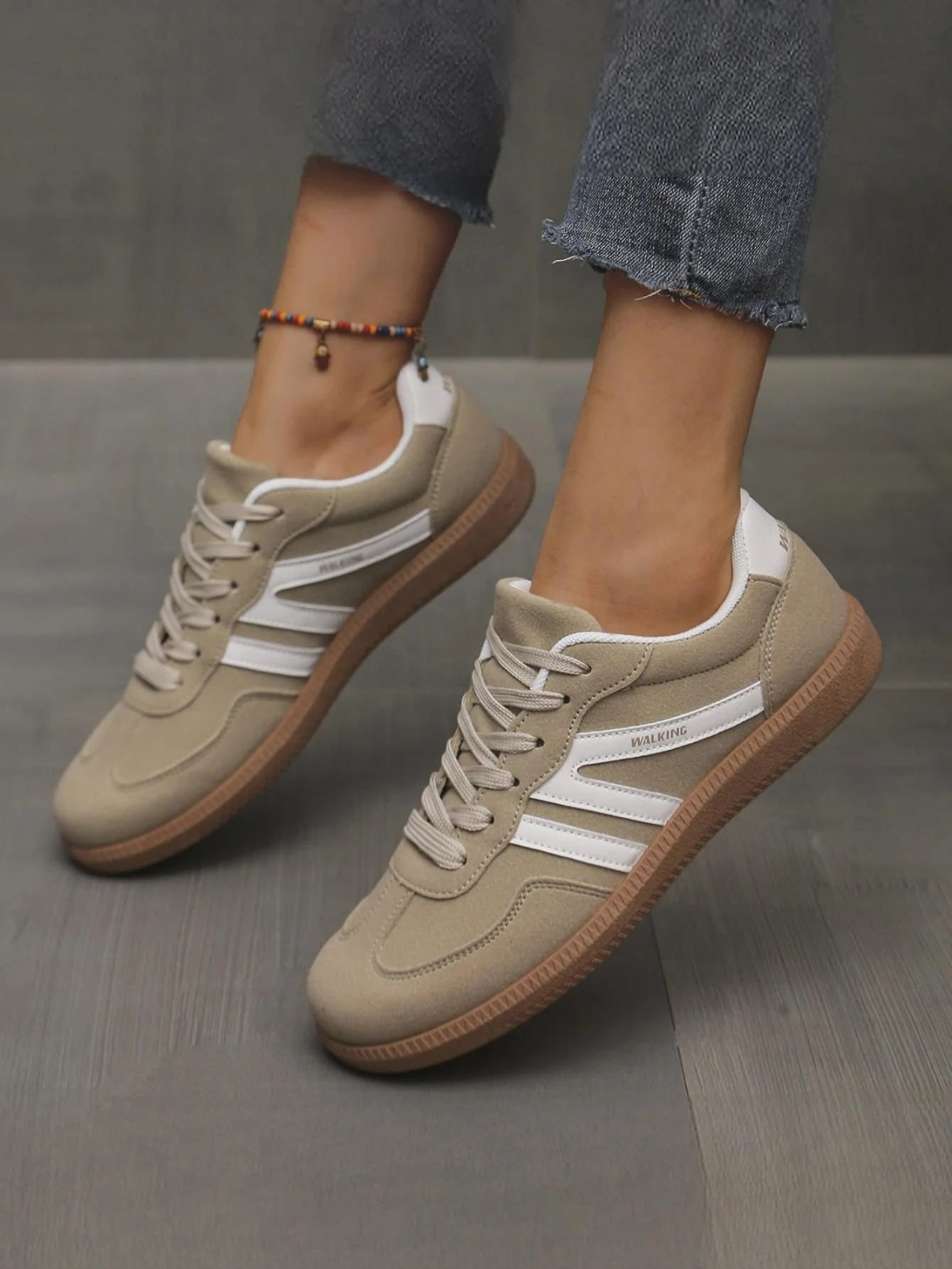 Retro Color-blocked German Training Shoes And Sneakers - Image 16