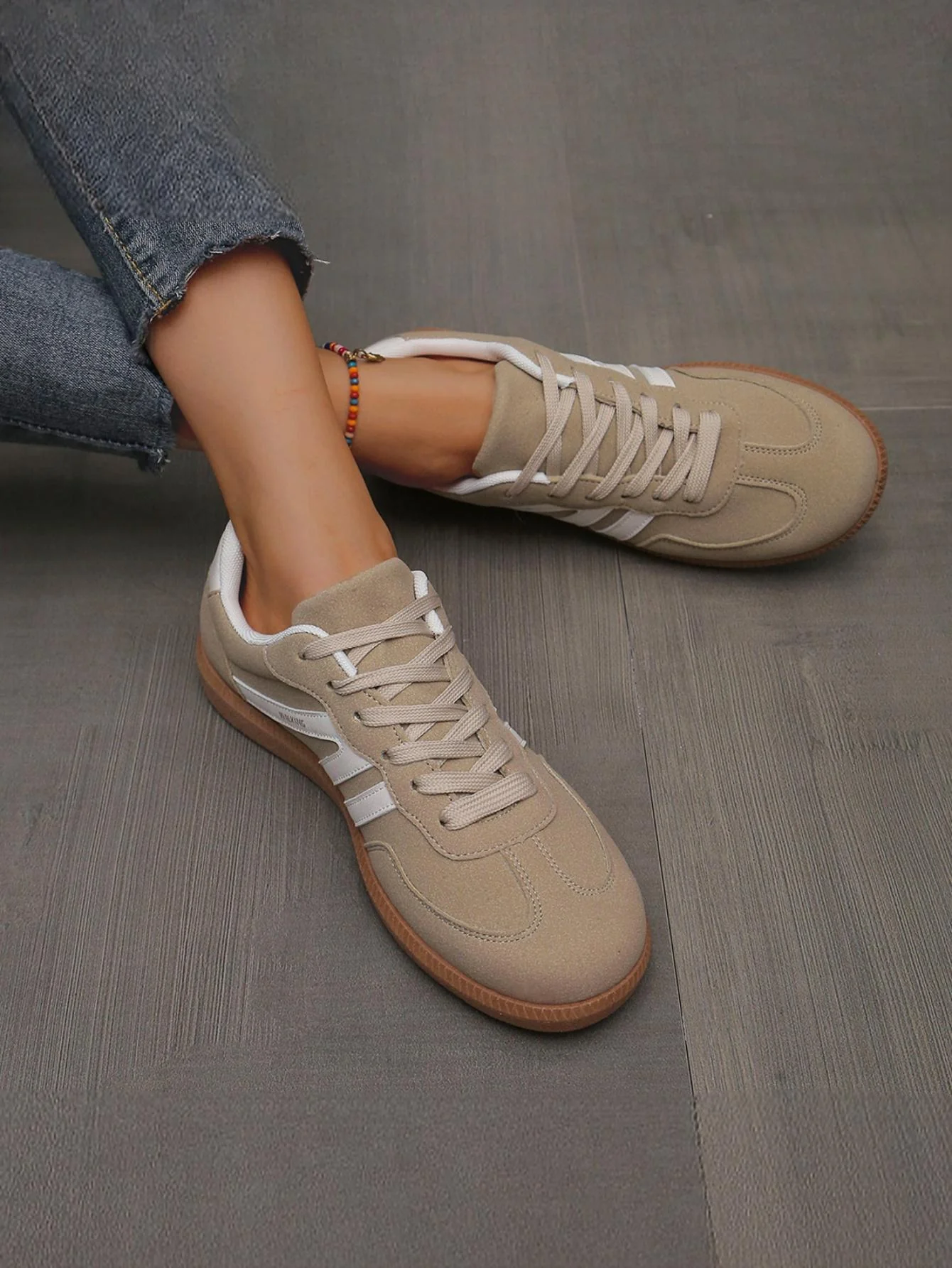 Retro Color-blocked German Training Shoes And Sneakers - Image 17