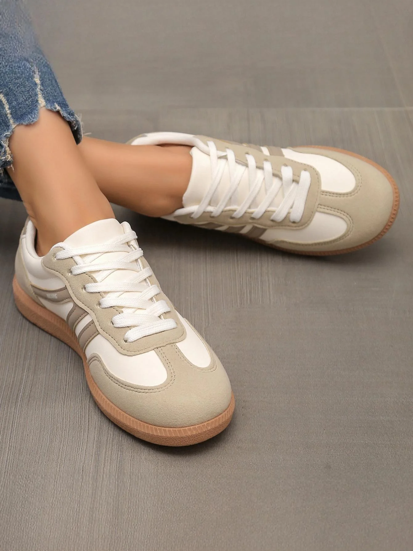 Retro Color-blocked German Training Shoes And Sneakers - Image 19