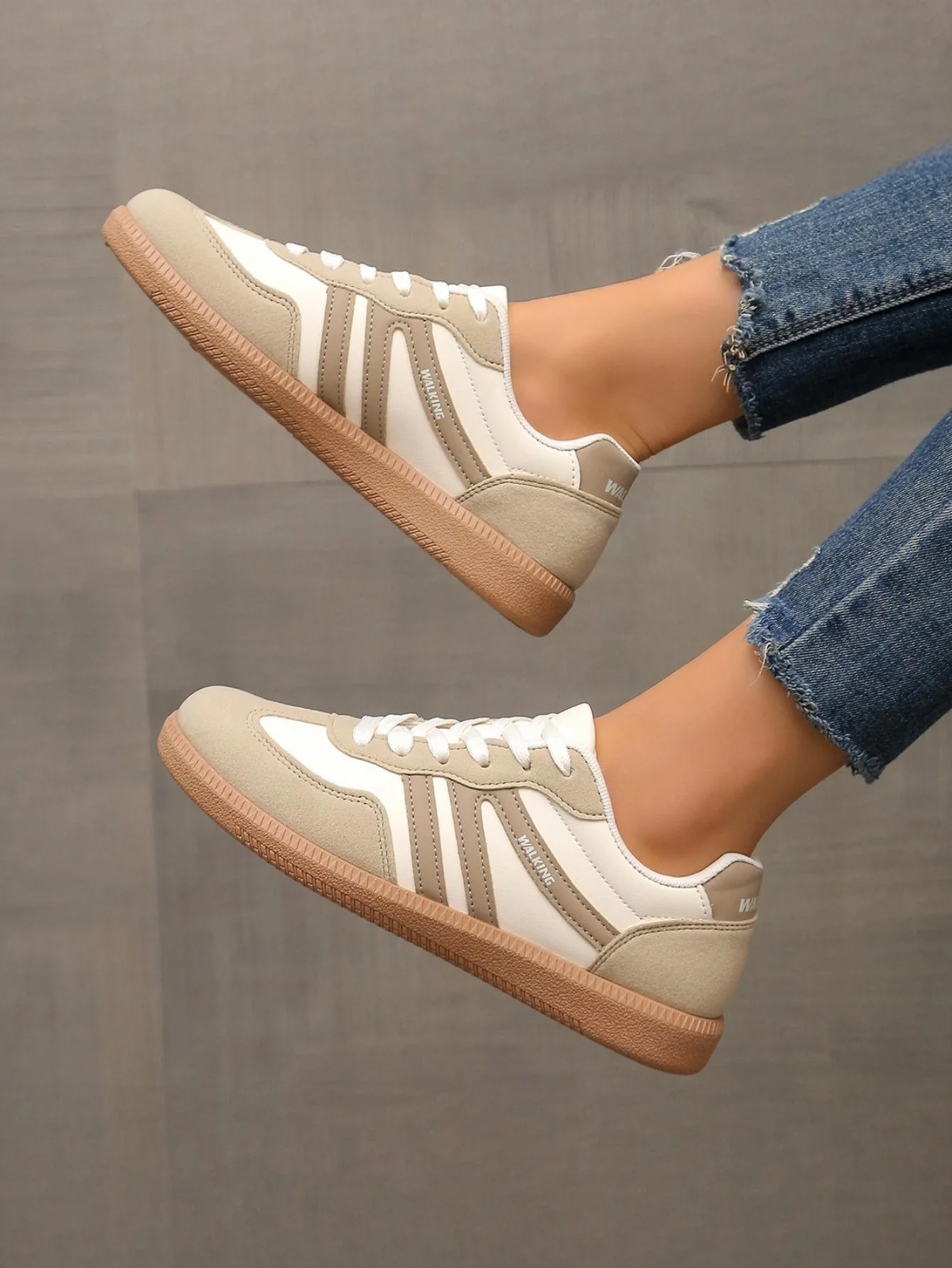 Retro Color-blocked German Training Shoes And Sneakers - Image 20