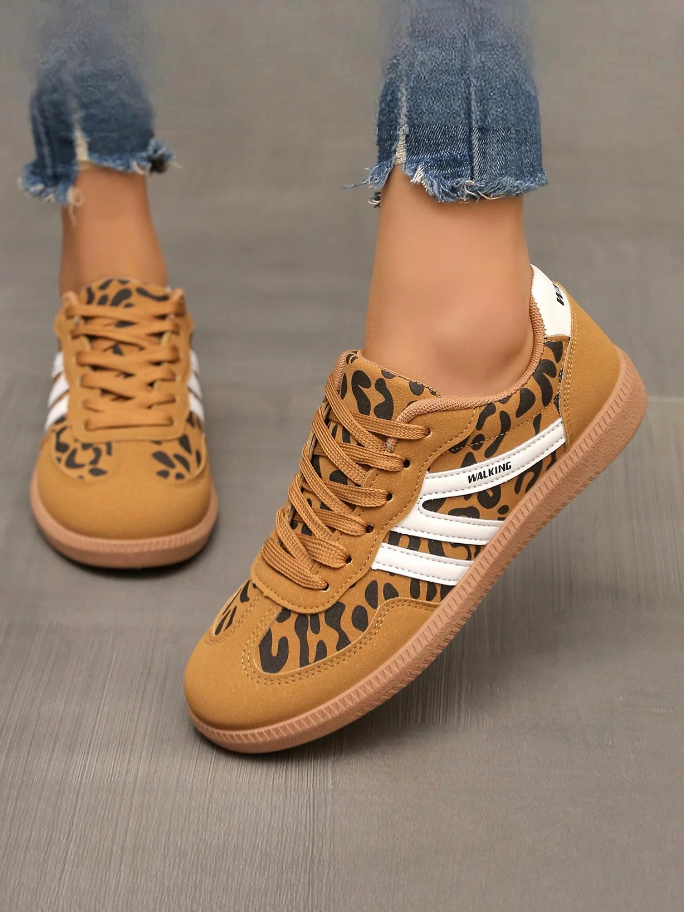 Retro Color-blocked German Training Shoes And Sneakers - Image 3