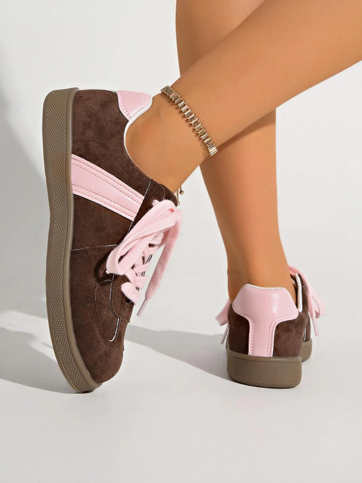 Retro Color-blocked German Training Shoes And Sneakers - Image 14