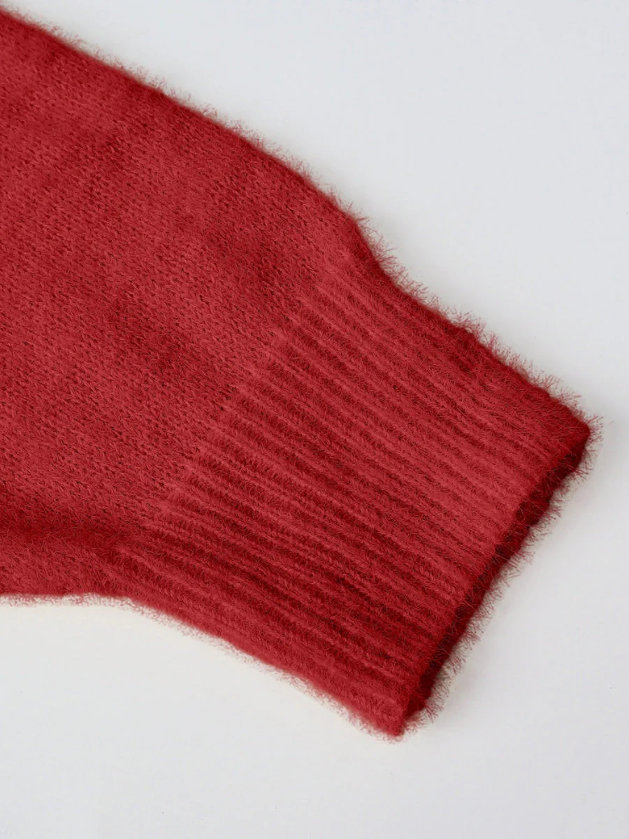 Beading Pearl Loose-fit Sweaters - Image 11