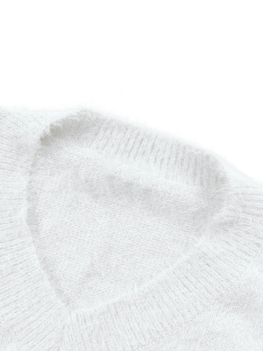 Beading Pearl Loose-fit Sweaters - Image 4