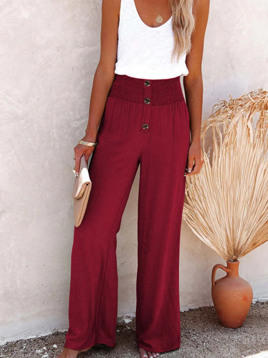 Hit Loose-fit Leisure Vacation Scratches Pants - Image 4