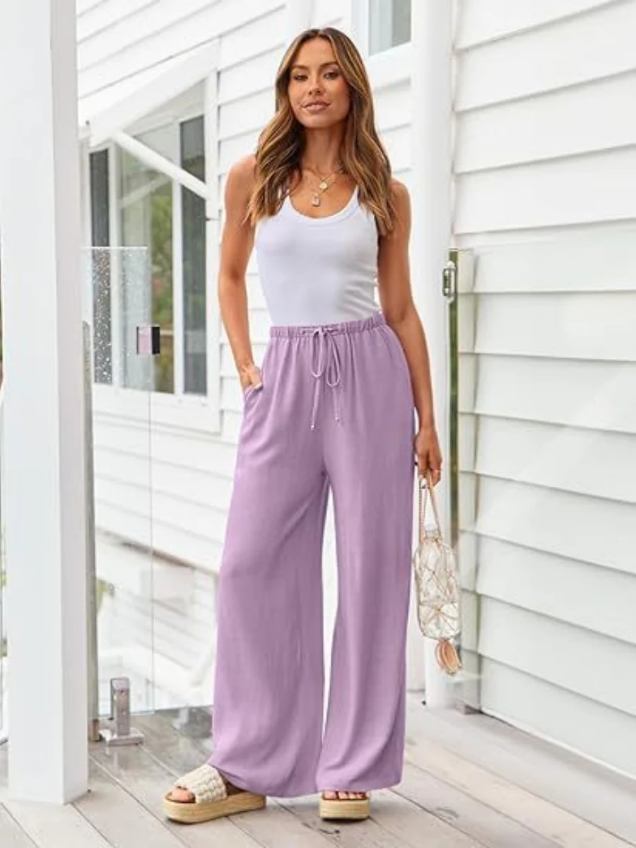 Blended Bandage Loose-fit Pocket Pants - Image 10