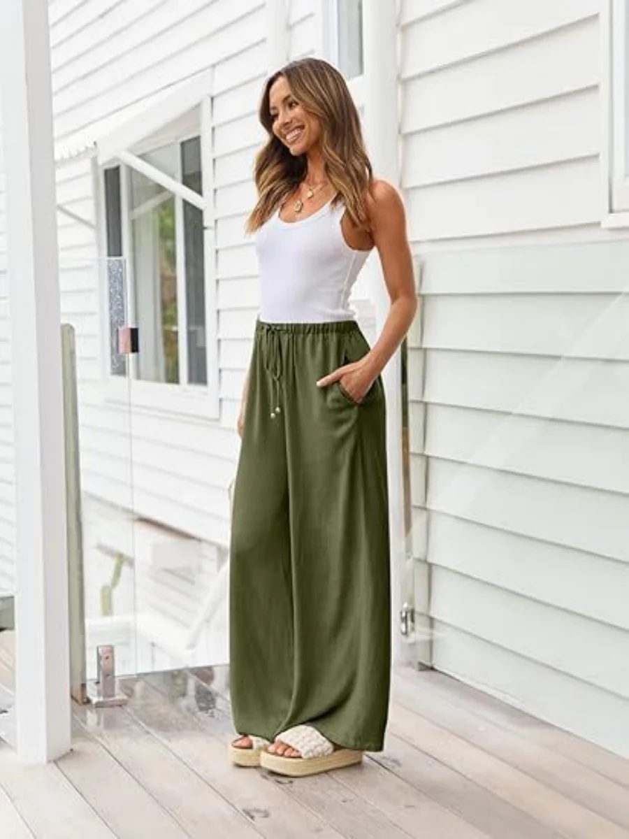 Blended Bandage Loose-fit Pocket Pants - Image 16
