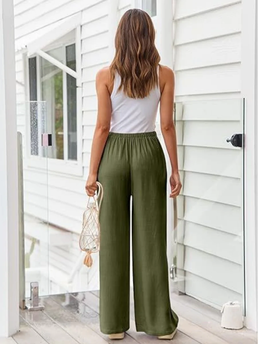 Blended Bandage Loose-fit Pocket Pants - Image 17
