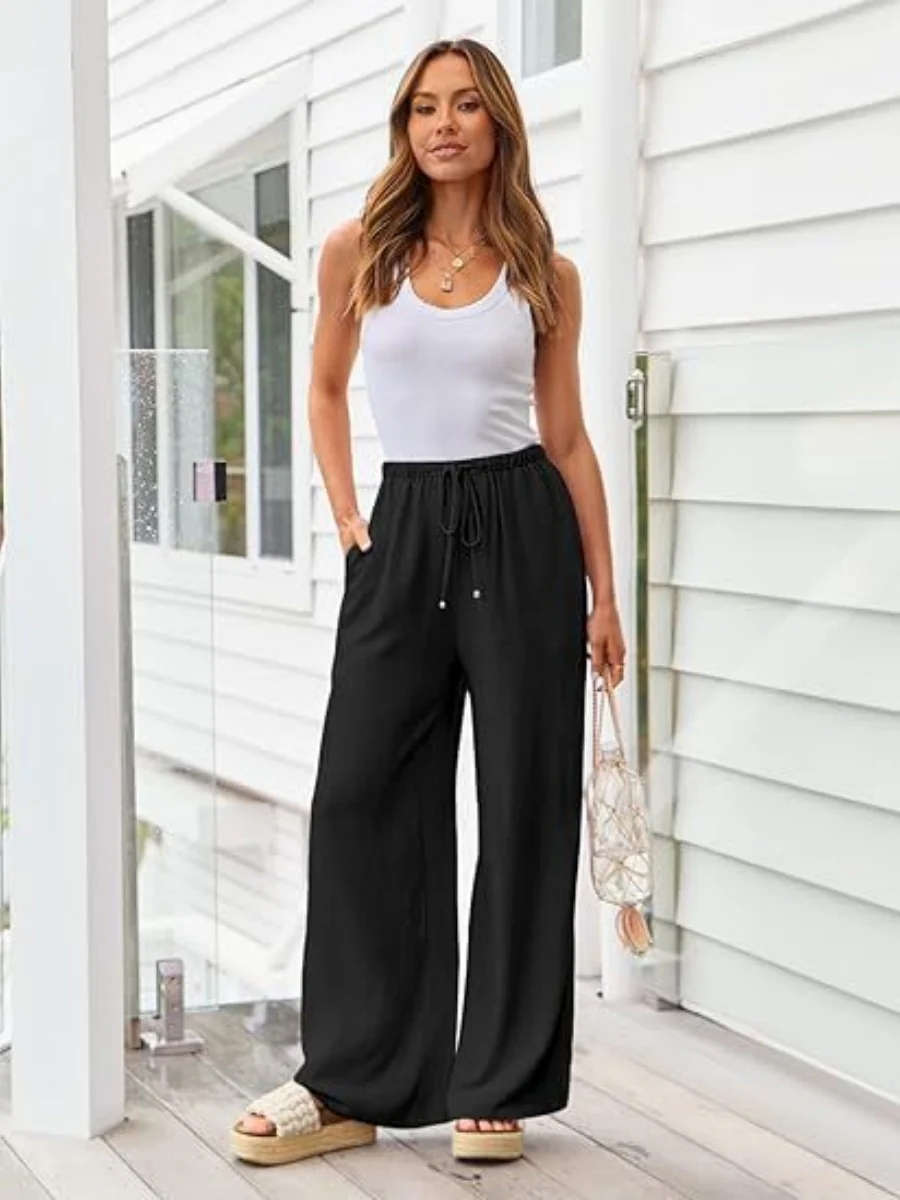 Blended Bandage Loose-fit Pocket Pants - Image 7