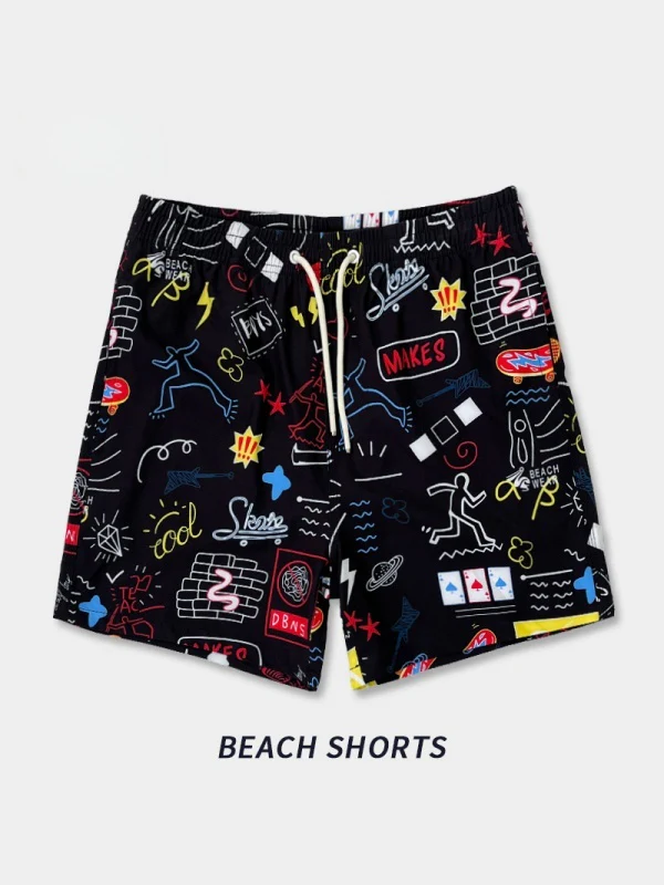 Double Layer Plus Size Loose-fit Quick-drying Beach Shorts - Image 6