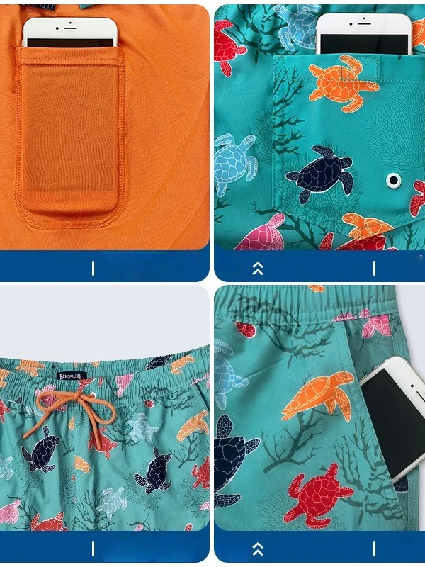 Outerwear Loose-fit Breathable Quick-drying Double Layer Beach Shorts - Image 3