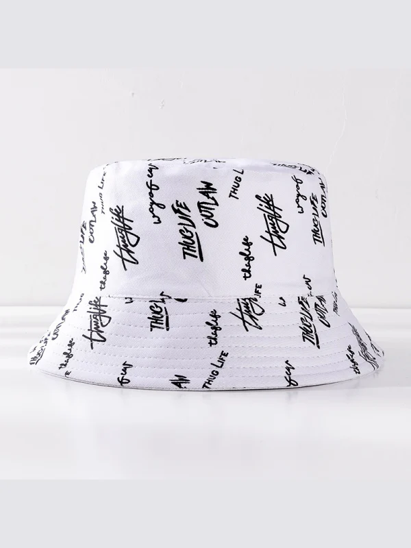 Printed Double-sided Foldable Sunscreen Bucket Hats - Image 3